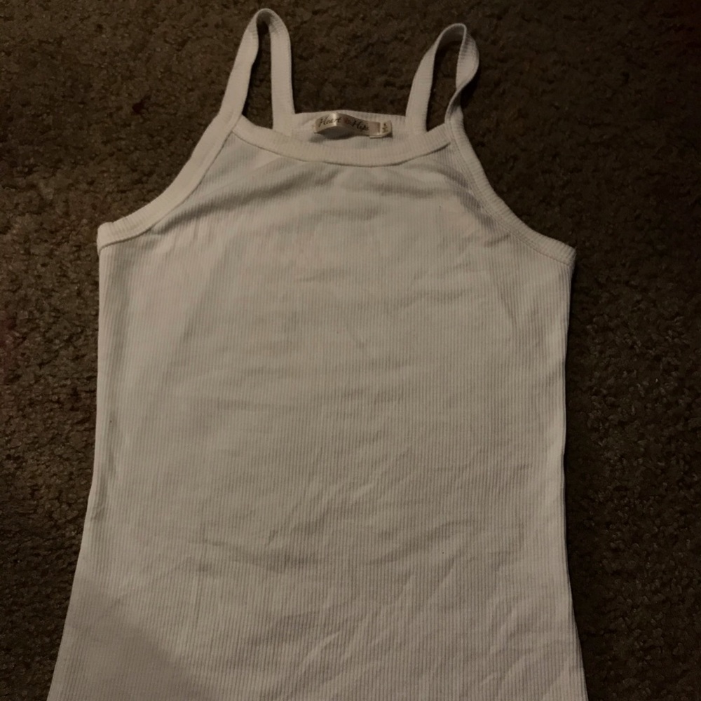 white tank top